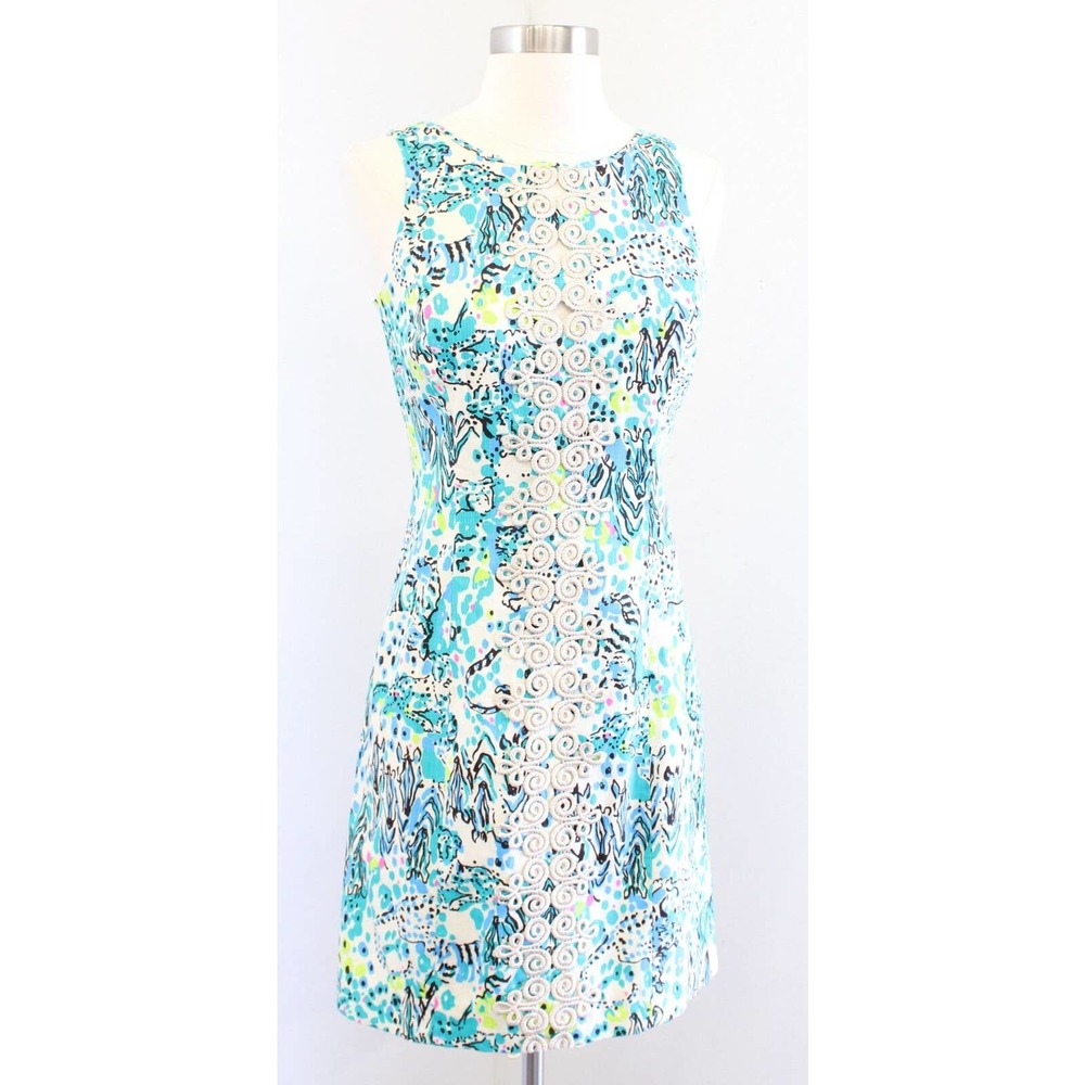 Lilly Pulitzer Ember Sea Oat Escapades In The Everglades Printed Shift Dress 0 View 3